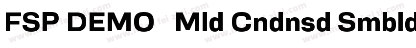 FSP DEMO   Mld Cndnsd Smbld Regular字体转换